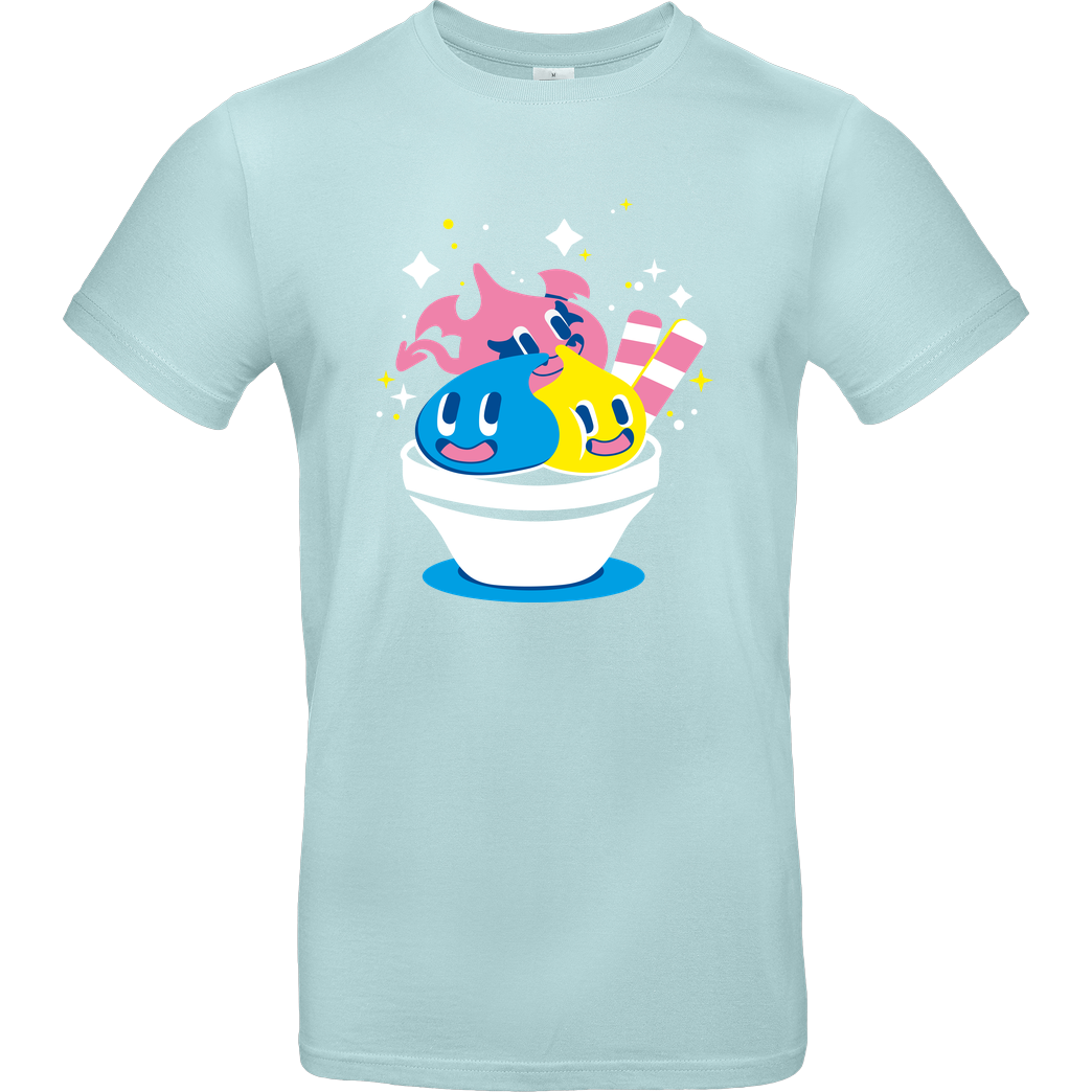 sketchdemao Slime Ice Cream T-Shirt B&C EXACT 190 - Mint