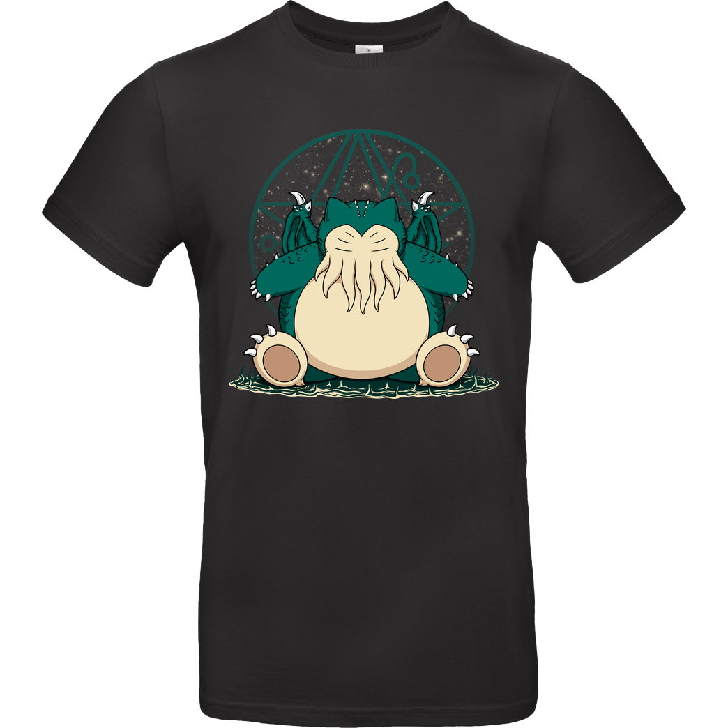 Pigboom Snorthulhu T-Shirt B&C EXACT 190 - Schwarz