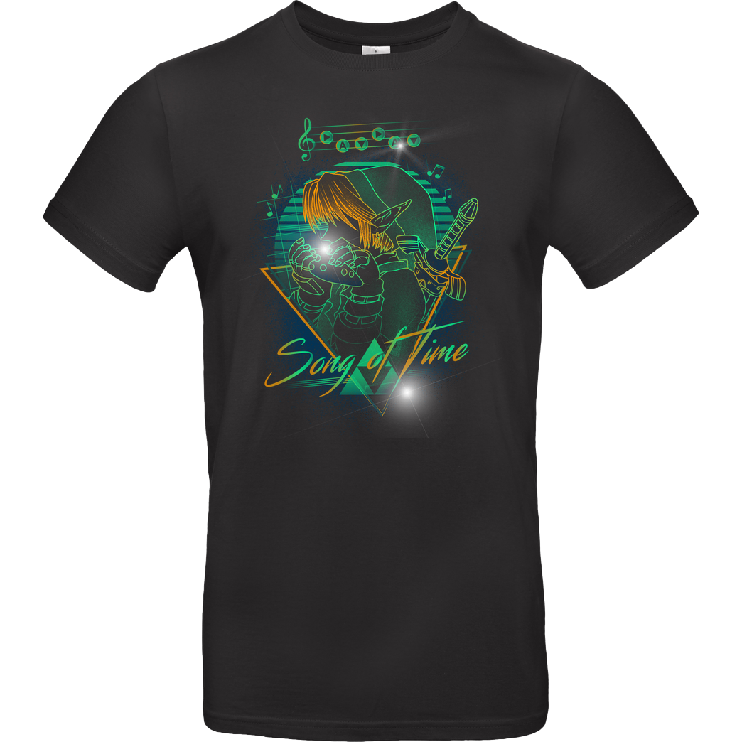 Donnie Art Song of Time T-Shirt B&C EXACT 190 - Schwarz