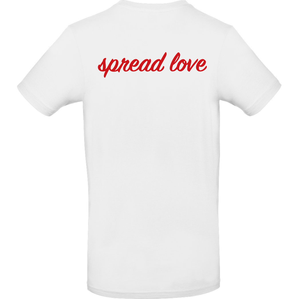 Geek Revolution Spread Love T-Shirt B&C EXACT 190 - Weiß