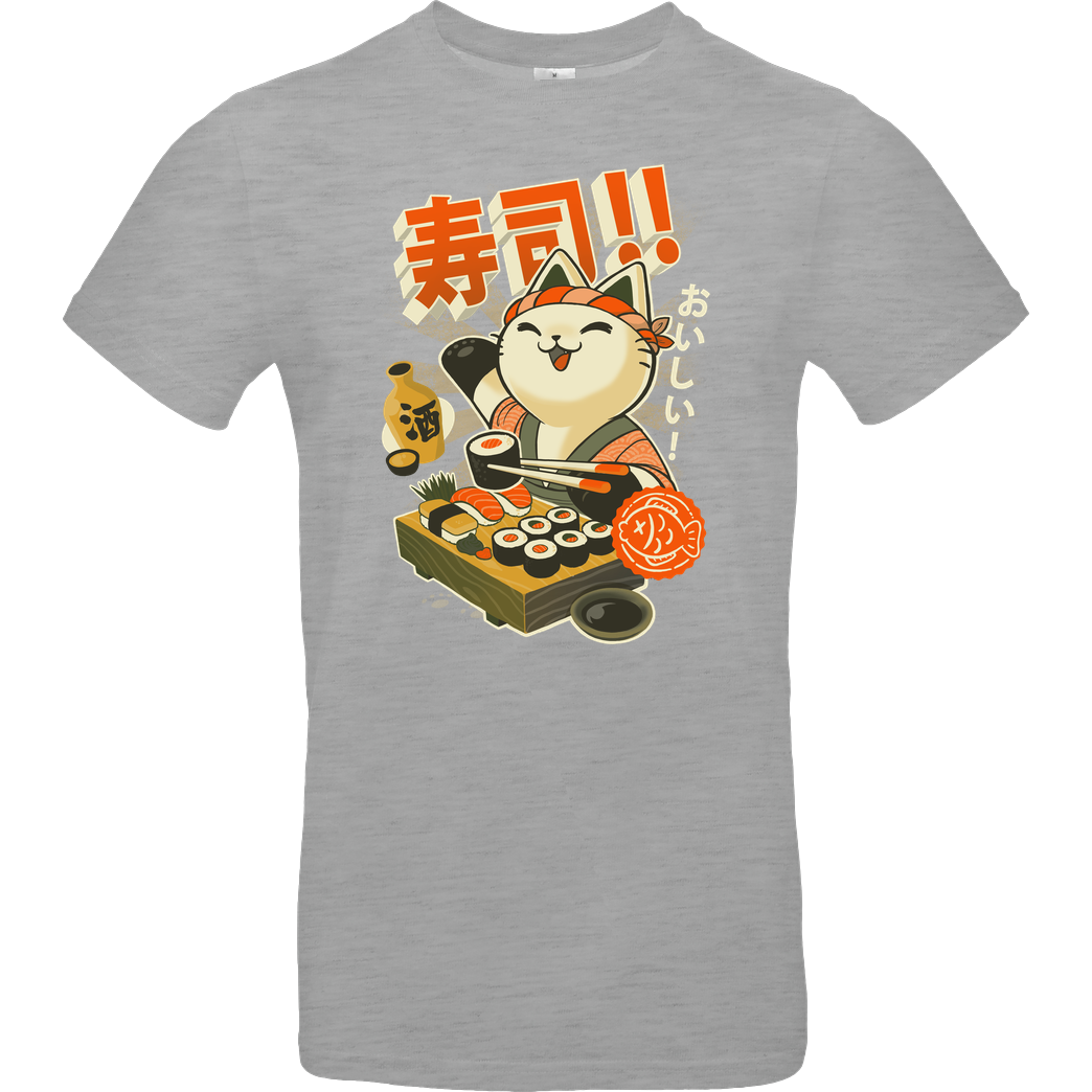 BlancaVidal Sushi Chef T-Shirt B&C EXACT 190 - heather grey