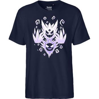 The Mega Ghost Within Fairtrade T-Shirt - navy