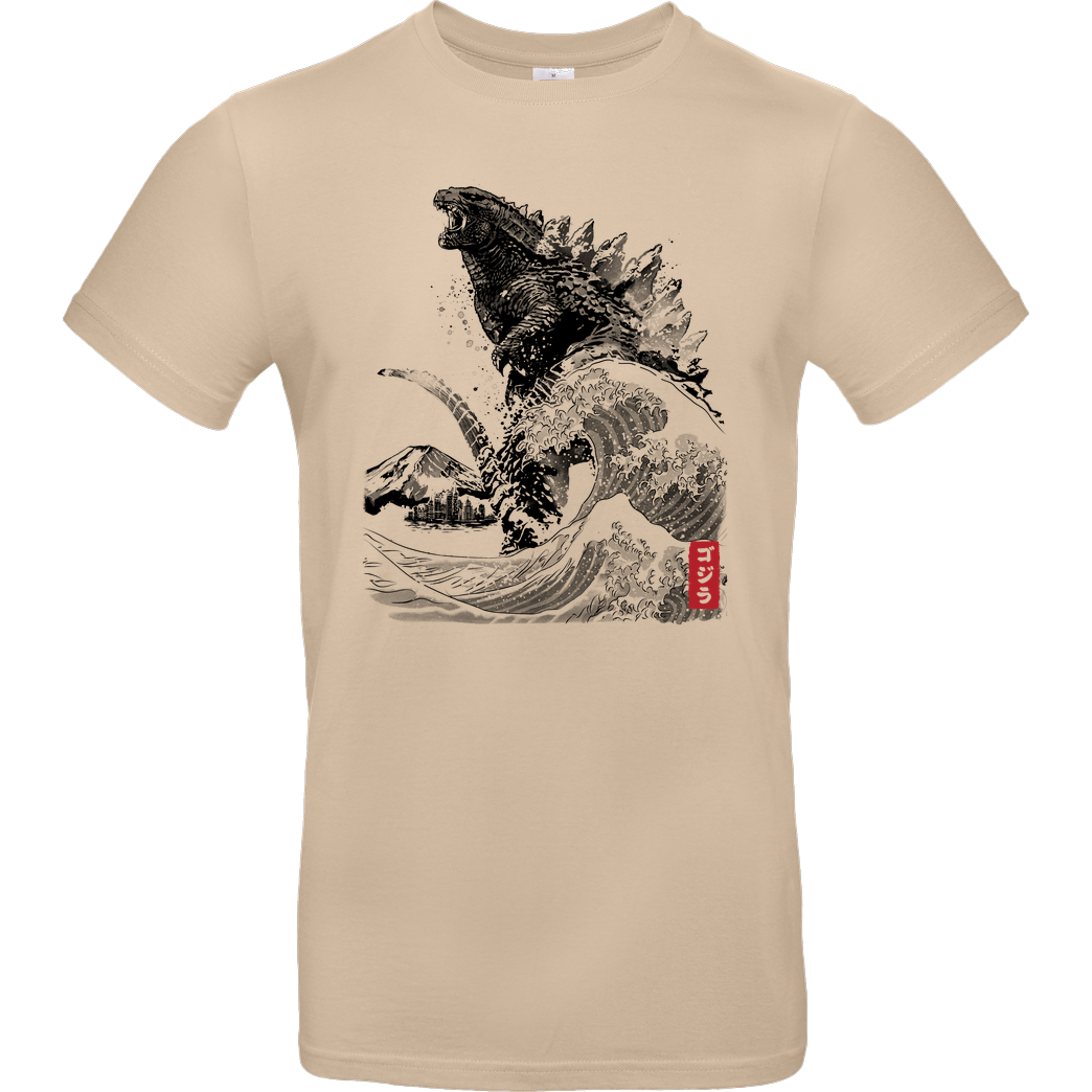 Dr.Monekers The Rise of Kaiju T-Shirt B&C EXACT 190 - Sand