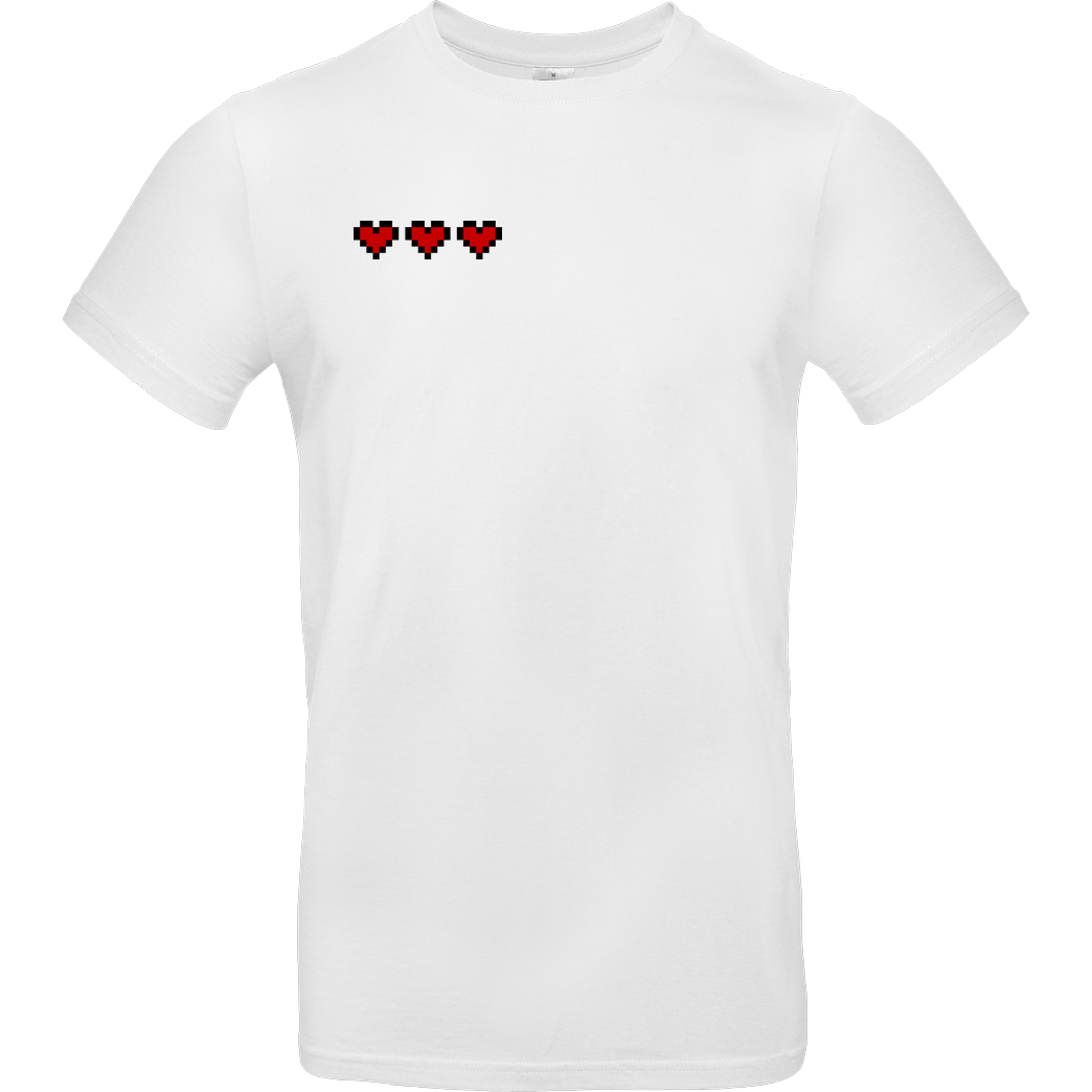 Luma_Colors Three hearts T-Shirt B&C EXACT 190 - Weiß