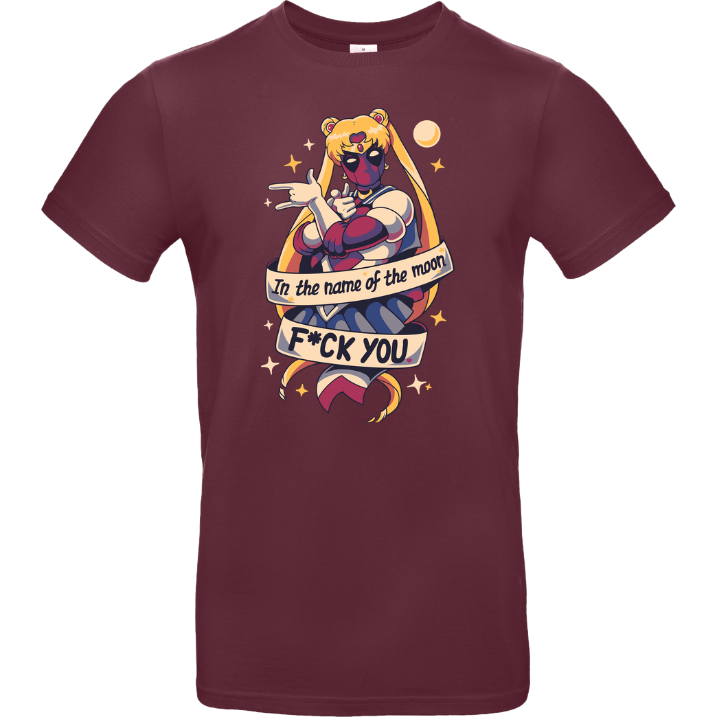 GeekyDog Warrior of Love T-Shirt B&C EXACT 190 - Bordeaux