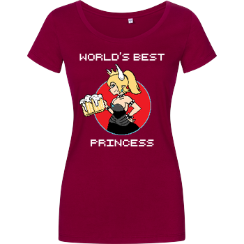 World's best Princess Damenshirt berry