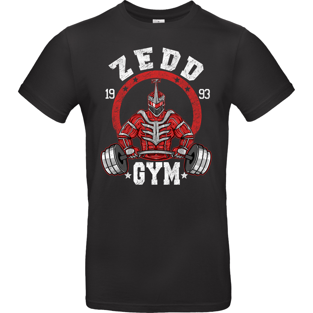 Gery Arts Zedd Gym T-Shirt B&C EXACT 190 - Schwarz