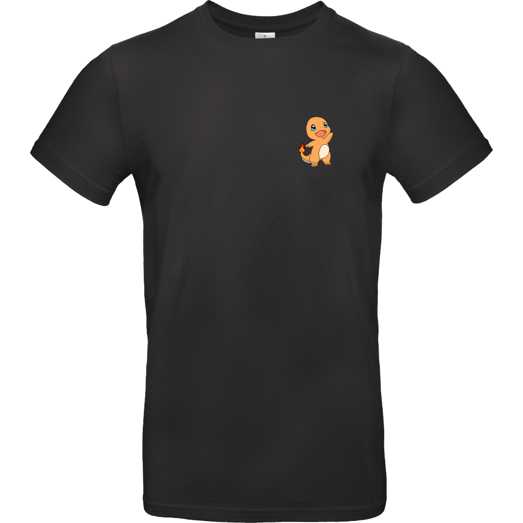 #Soilpunk #004 - Orange Lizard T-Shirt B&C EXACT 190 - Black