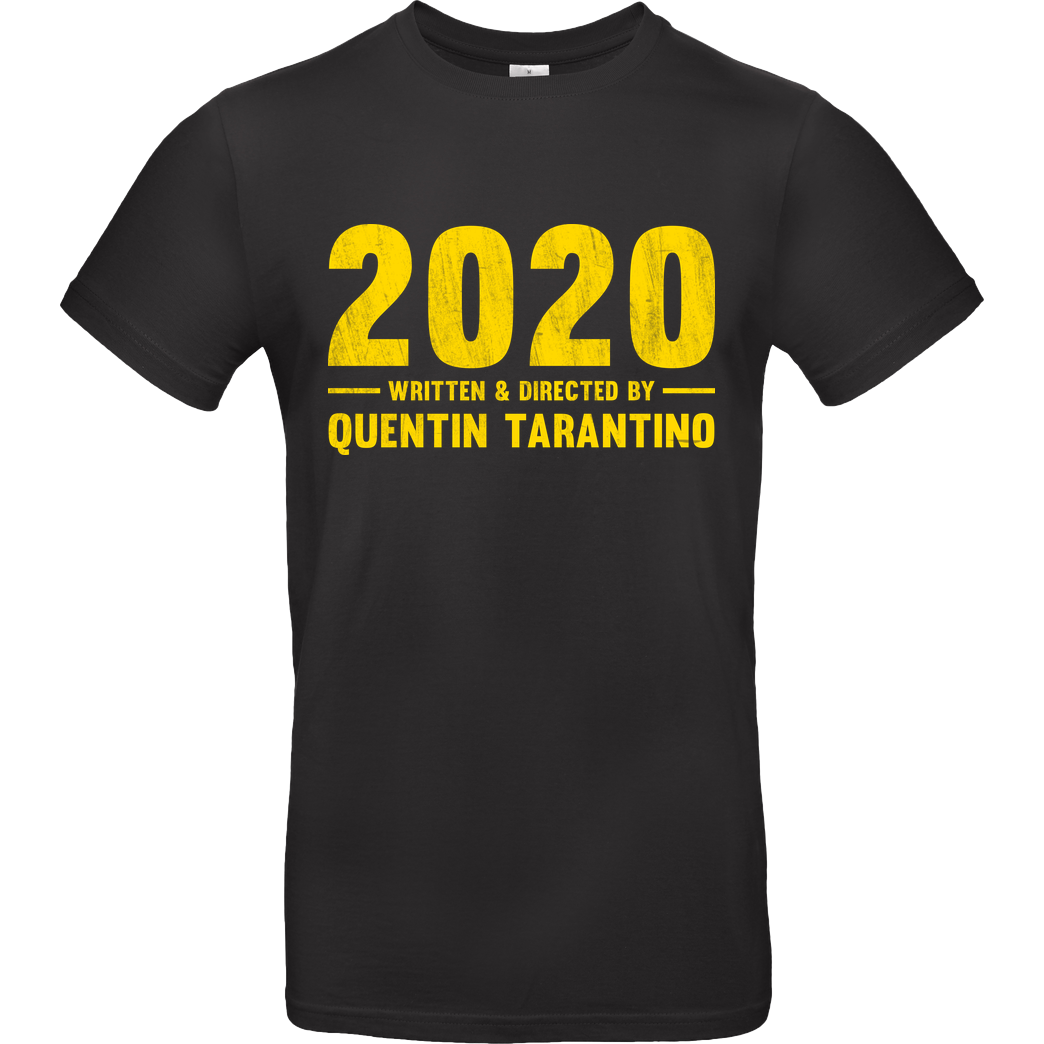 BomDesignz 2020 written and directed by Quentin Tarantino T-Shirt B&C EXACT 190 - Black