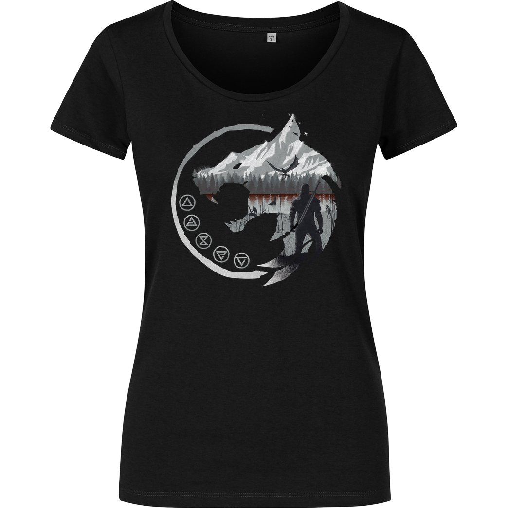 Mánigon A Witcher's Tale T-Shirt Girlshirt schwarz