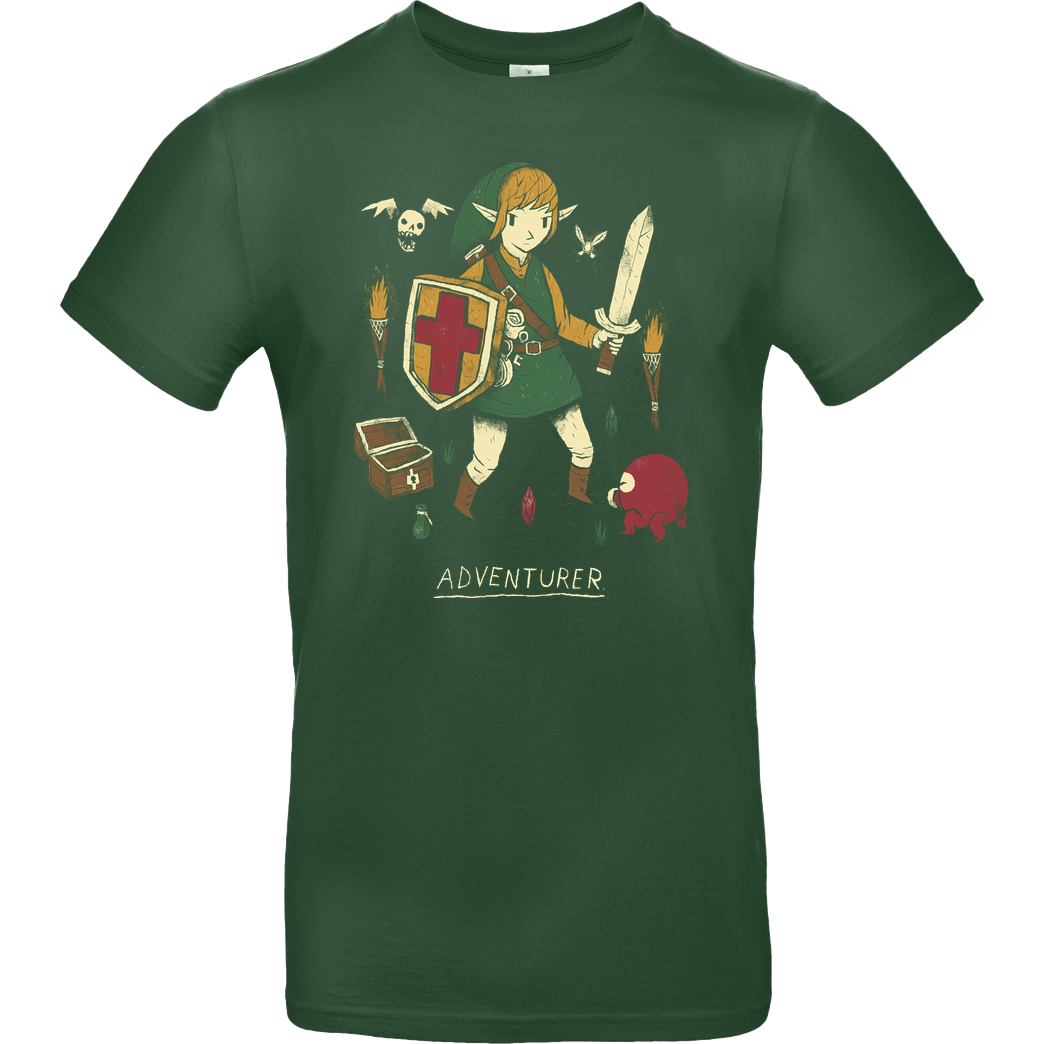 Louis Roskosch Adventurer T-Shirt B&C EXACT 190 -  Bottle Green