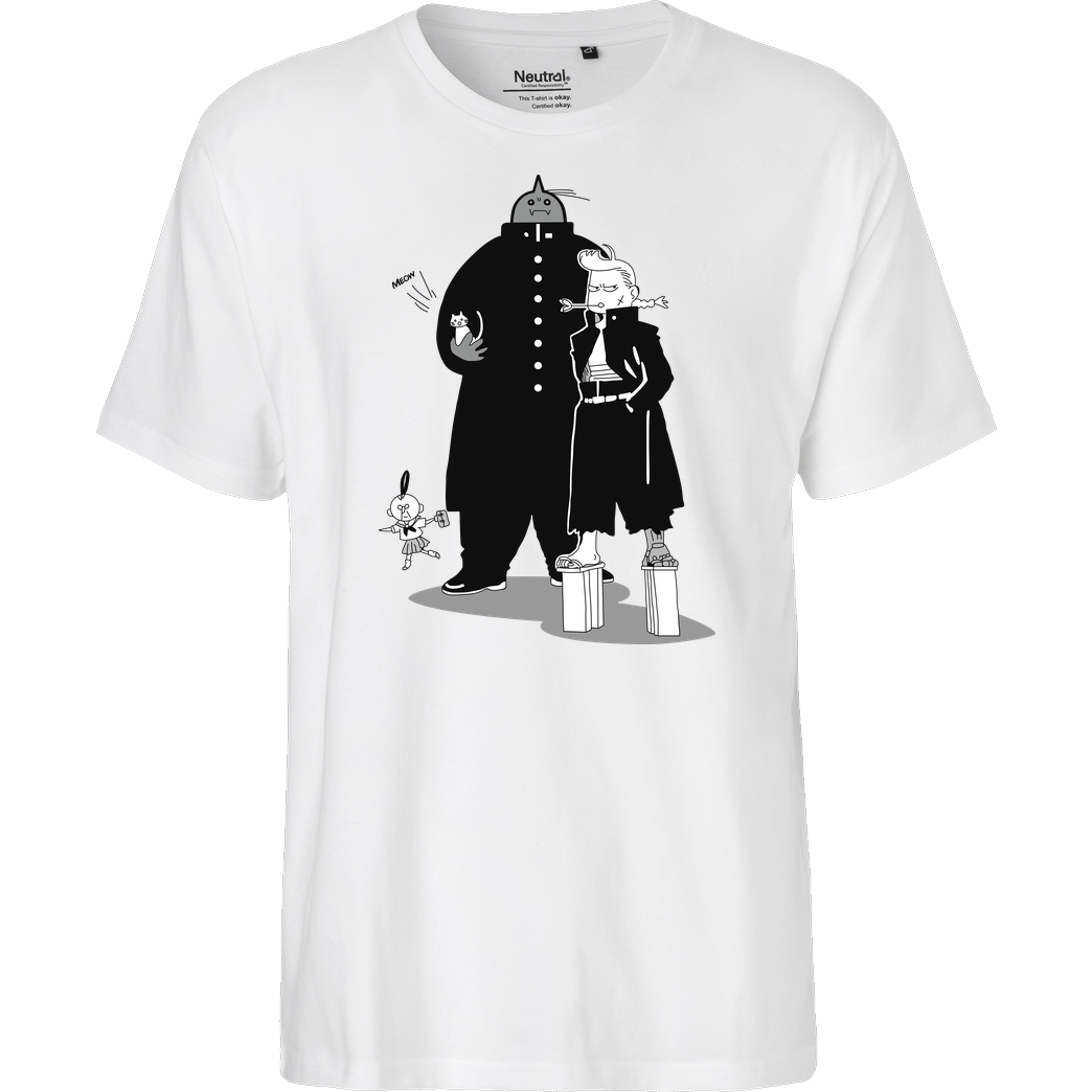 Jelly Pixels Alchemical Brothers T-Shirt Fairtrade T-Shirt - white