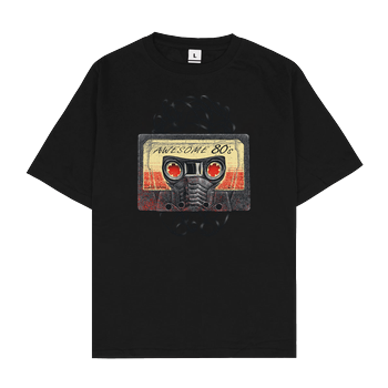 Awesome 80's Oversize T-Shirt - Black
