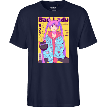 Bad Lady Fairtrade T-Shirt - navy