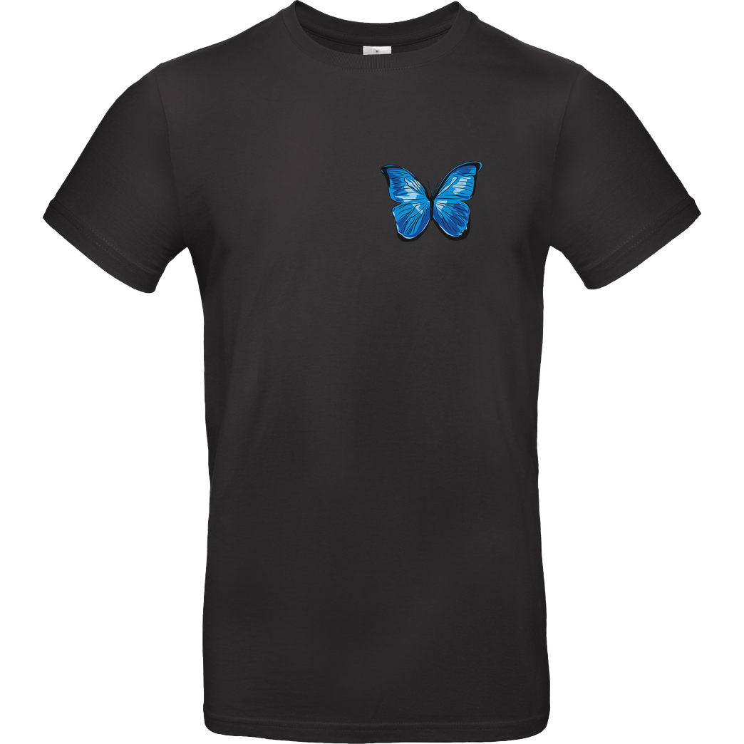 #Soilpunk Blue Butterfly - Strange Life T-Shirt B&C EXACT 190 - Black