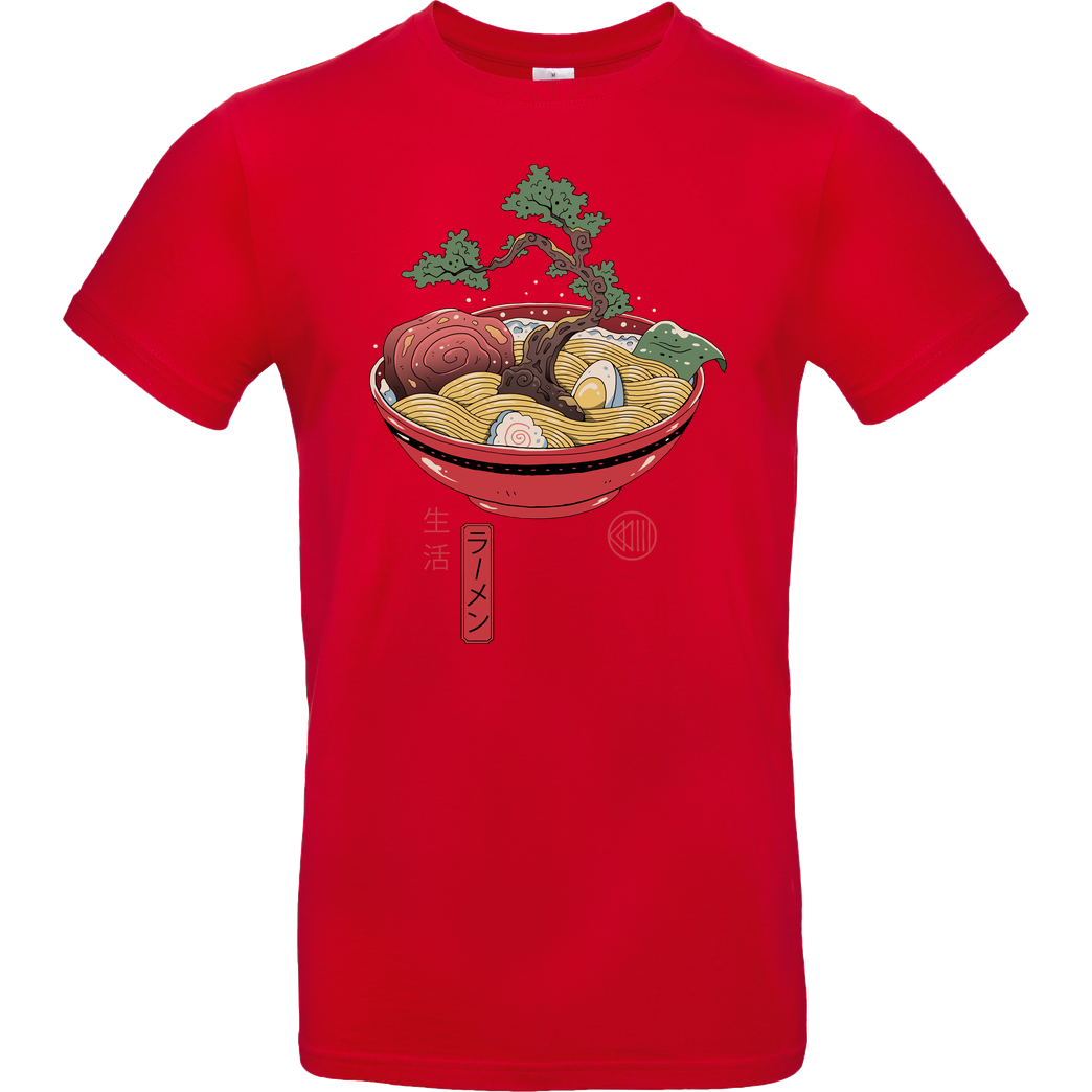 Vincent Trinidad Bonsai Ramen T-Shirt B&C EXACT 190 - Red