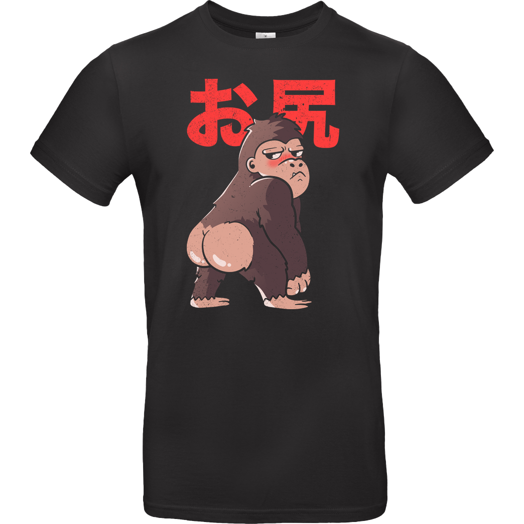 EduEly Butt Kong T-Shirt B&C EXACT 190 - Black