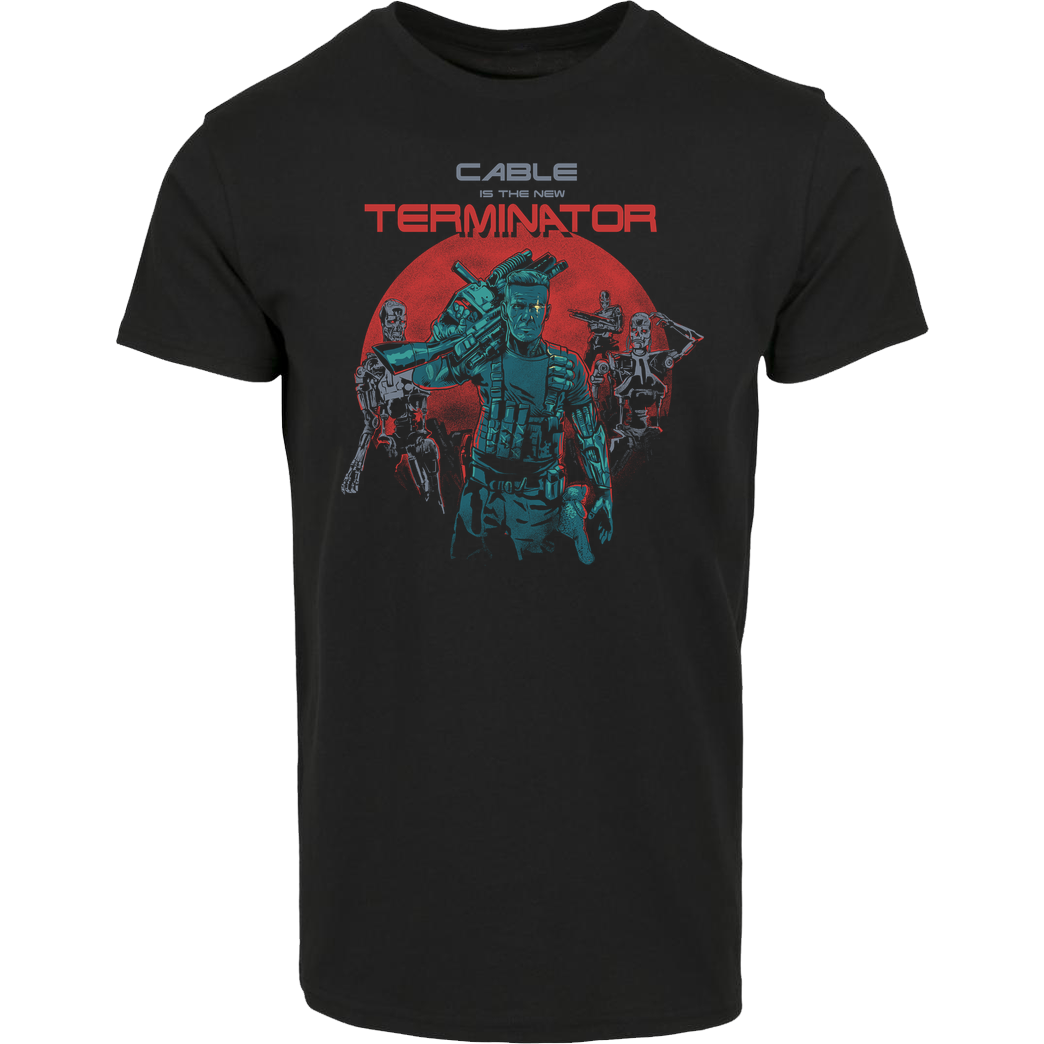 Gleydson Barboza Cable Terminator T-Shirt House Brand T-Shirt - Black