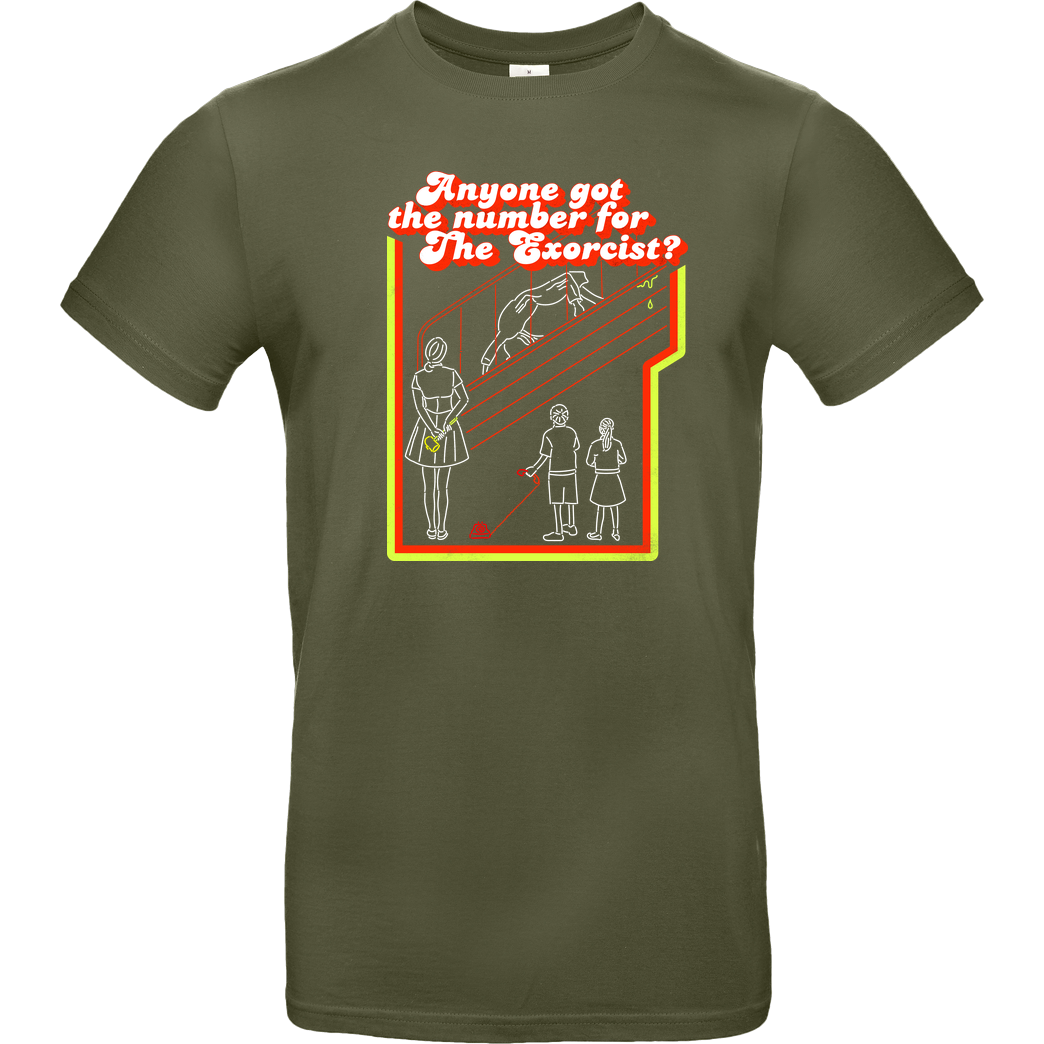Rocketman Call the Exorcist T-Shirt B&C EXACT 190 - Khaki