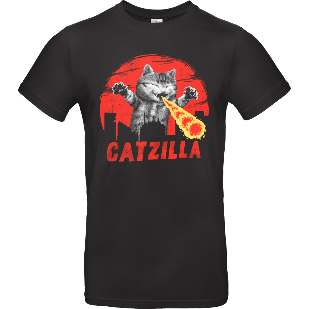 Vincent Trinidad Catzilla T-Shirt B&C EXACT 190 - Black