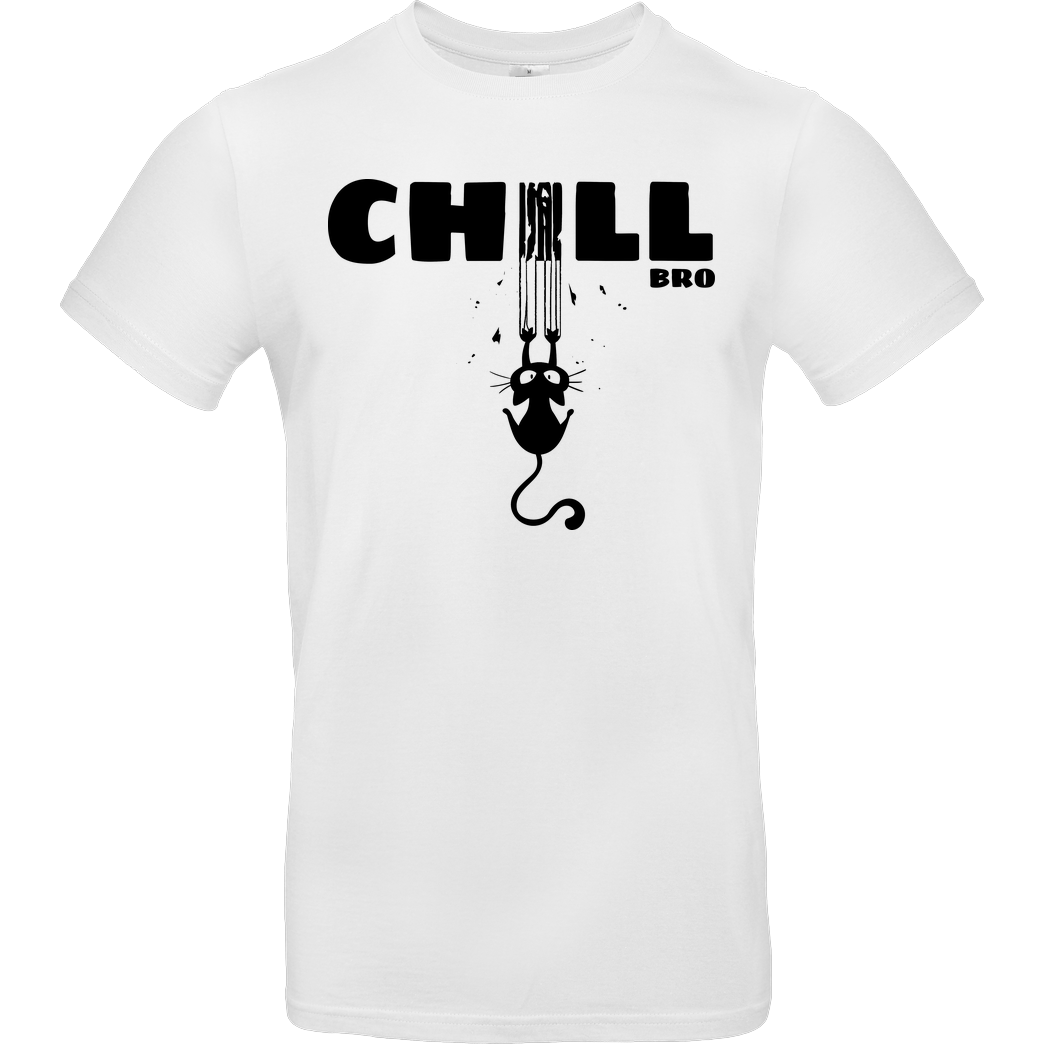 Snouleaf Chill Bro T-Shirt B&C EXACT 190 -  White