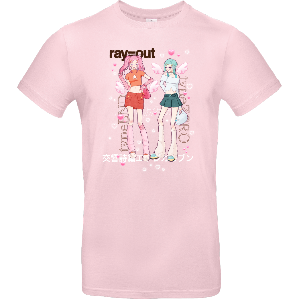 hanakotobahime CoralGals T-Shirt B&C EXACT 190 - Light Pink