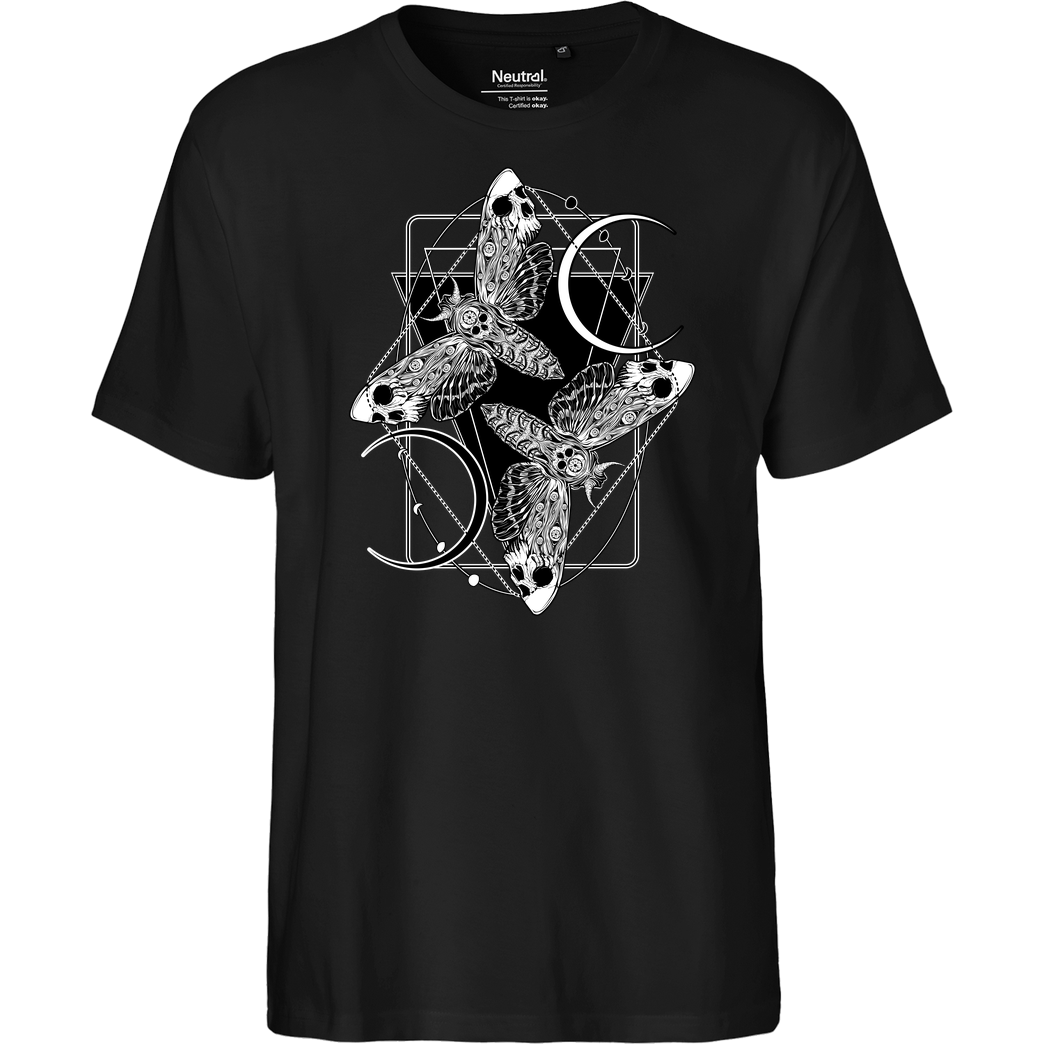 vonKowen Dance of the Death Moths T-Shirt Fairtrade T-Shirt - black