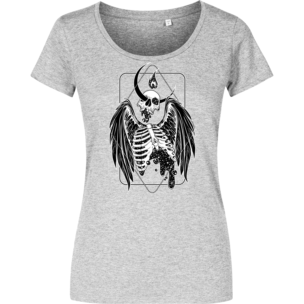 vonKowen Dark Angel Bringer of Light T-Shirt Girlshirt heather grey