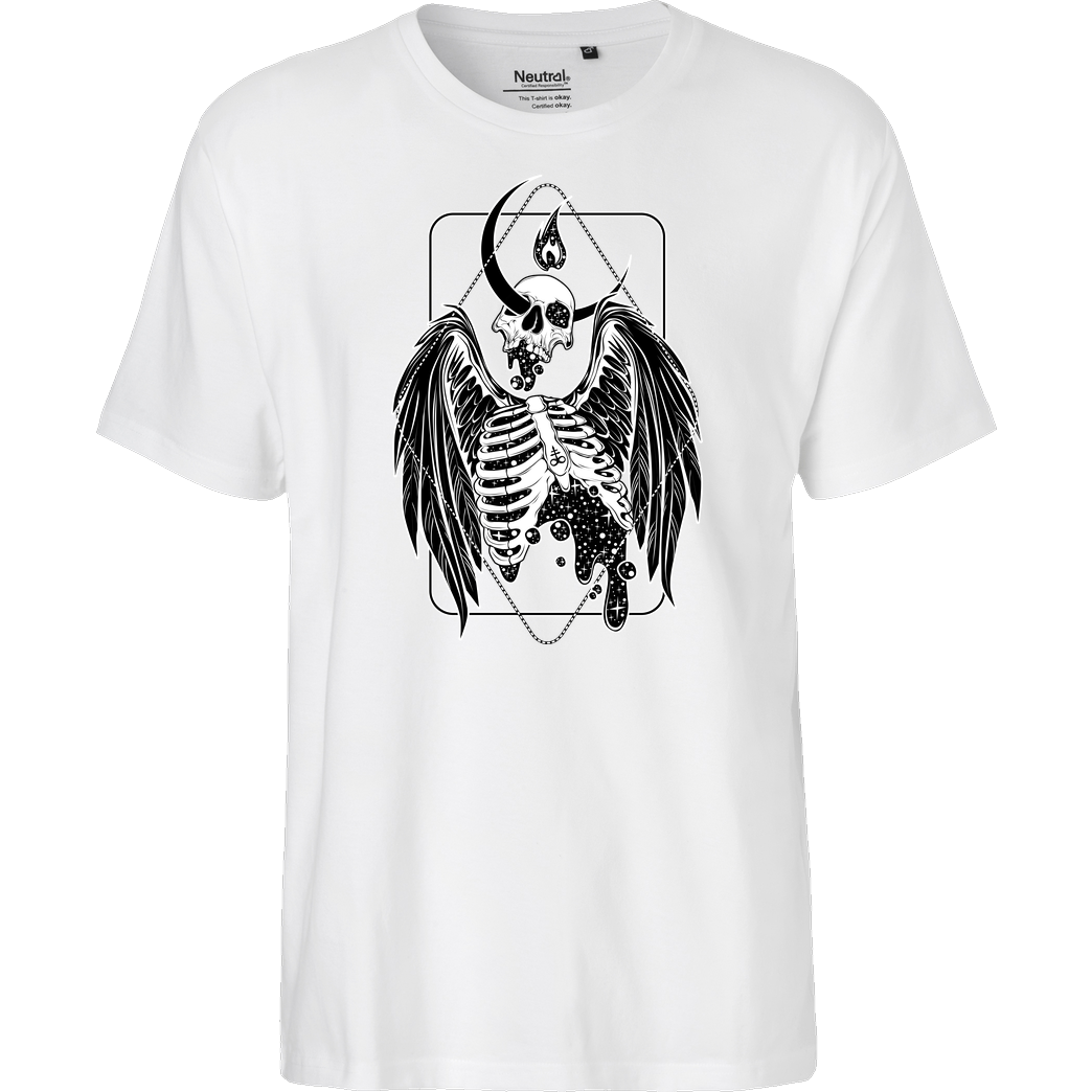 vonKowen Dark Angel Bringer of Light T-Shirt Fairtrade T-Shirt - white