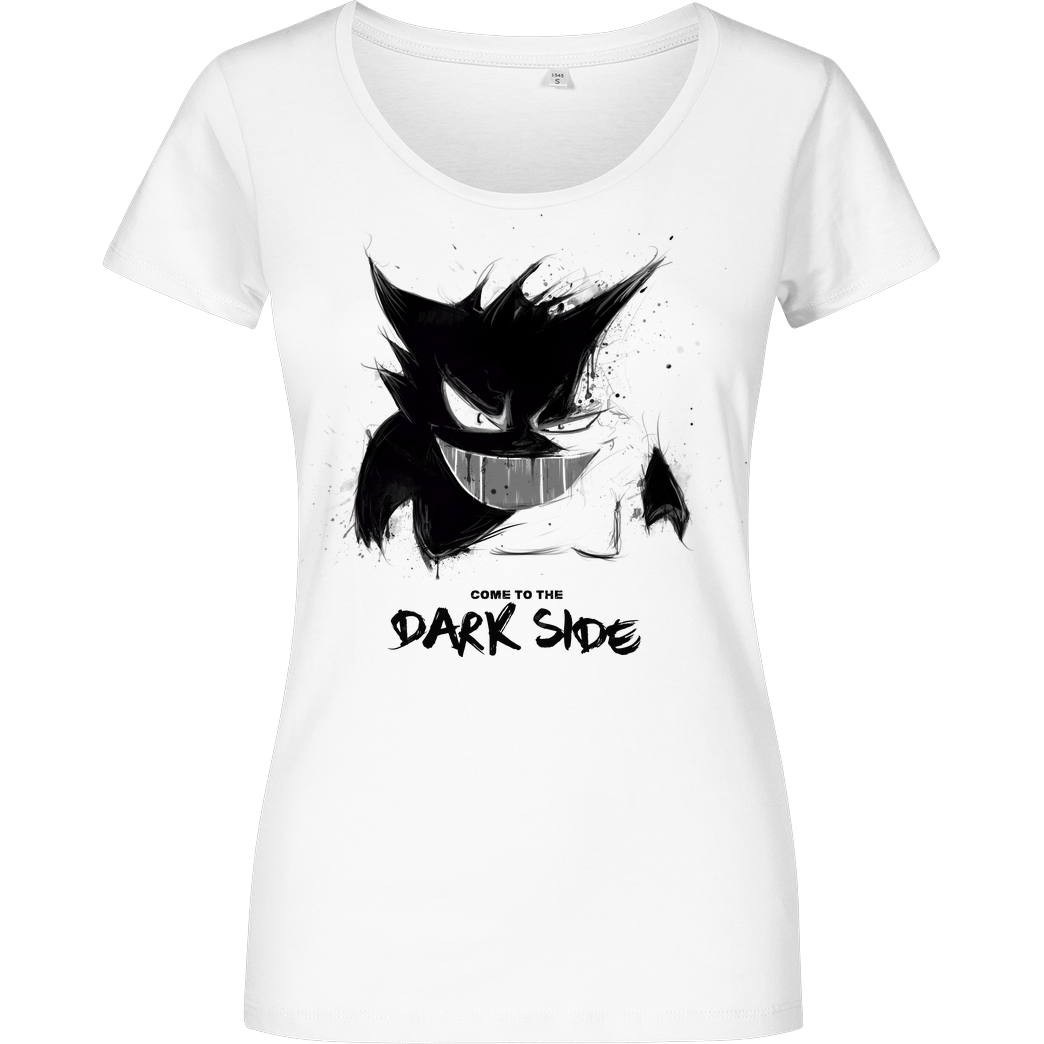 Mien Wayne Dark Side T-Shirt Girlshirt weiss