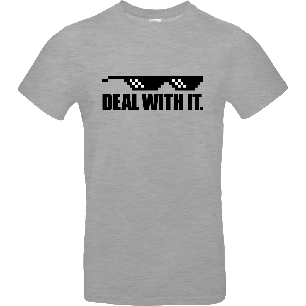 IamHaRa Deal with It. T-Shirt B&C EXACT 190 - heather grey