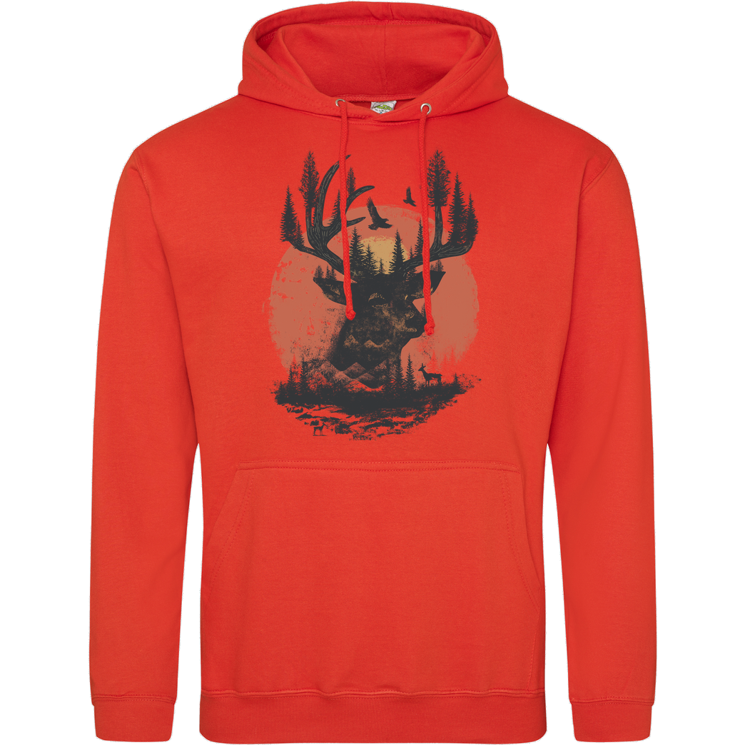 Dandingeroz Deer Sweatshirt JH Hoodie - Orange