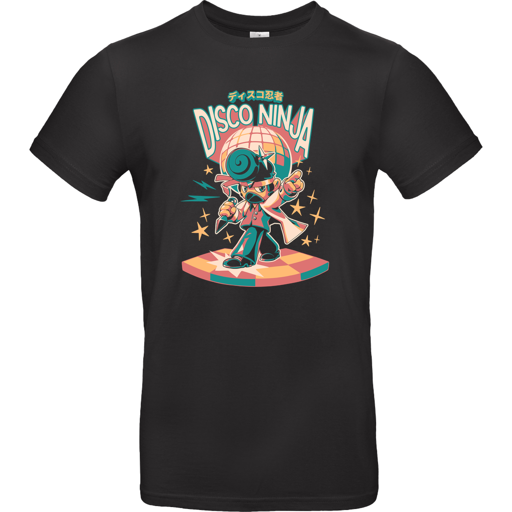 Ilustrata Disco Ninja T-Shirt B&C EXACT 190 - Black