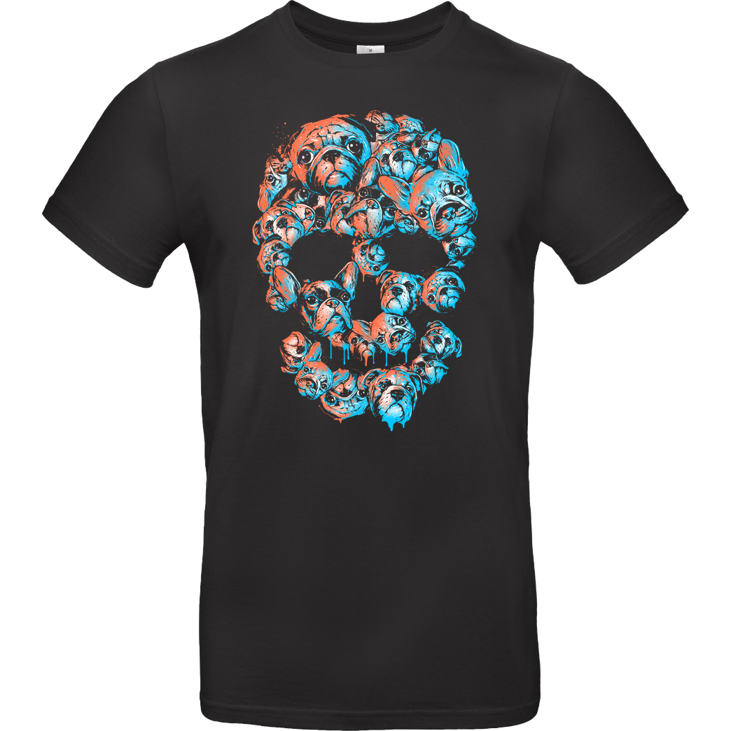 glitchygorilla Dog Town T-Shirt B&C EXACT 190 - Black