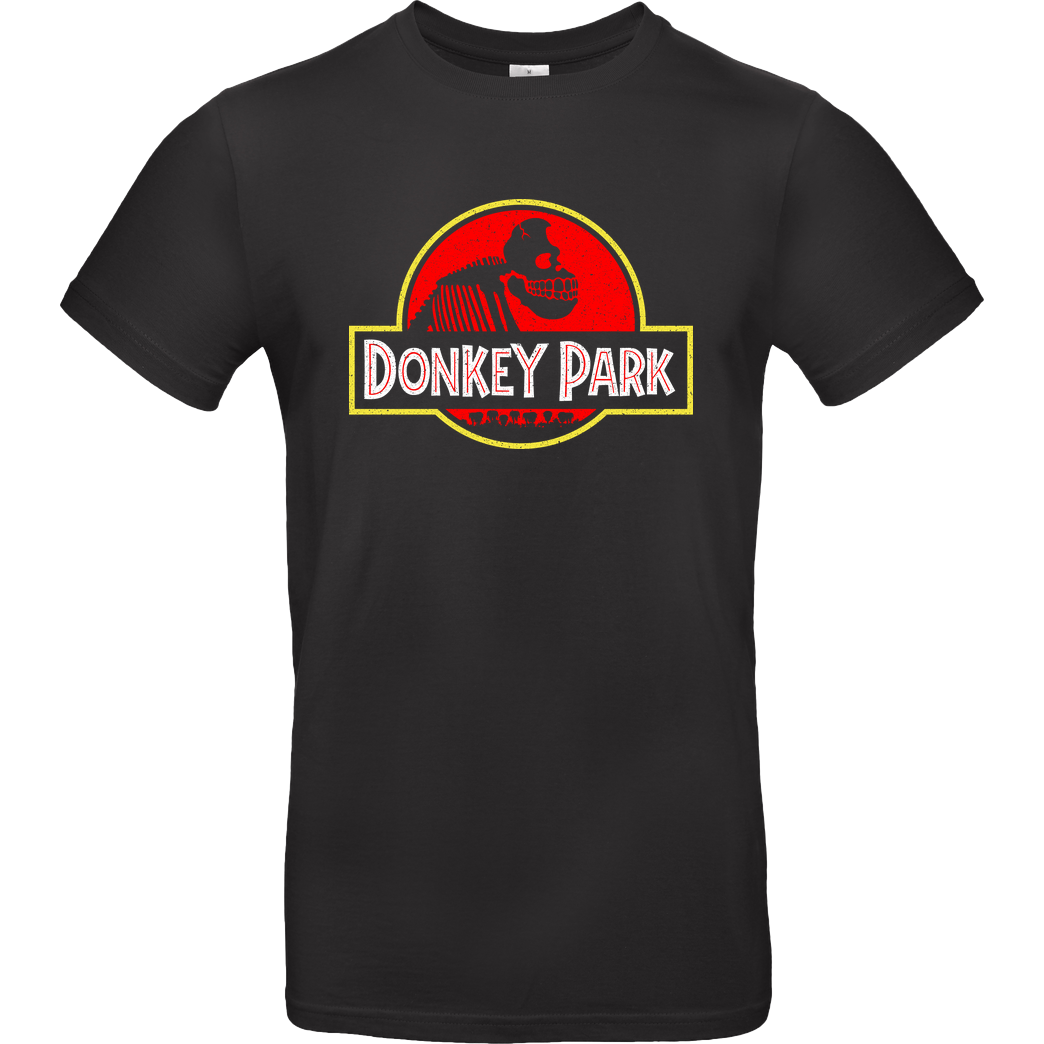 Demonigote Shirts Donkey Park T-Shirt B&C EXACT 190 - Black