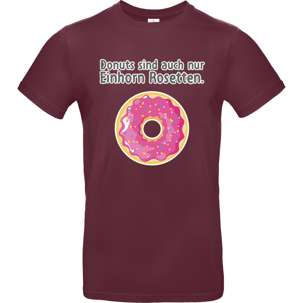 Kopfzirkus Donuts... T-Shirt B&C EXACT 190 - Burgundy