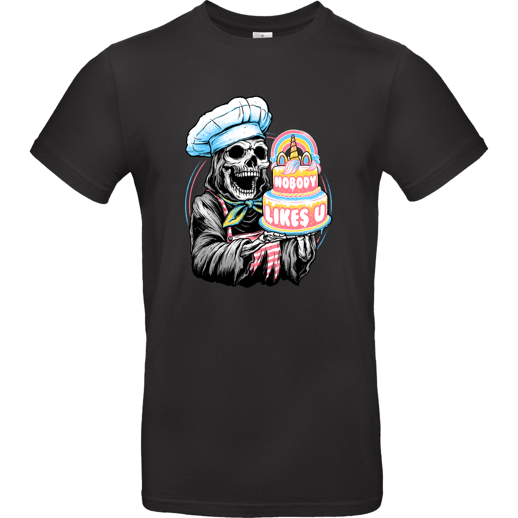 glitchygorilla Doom Cake T-Shirt B&C EXACT 190 - Black