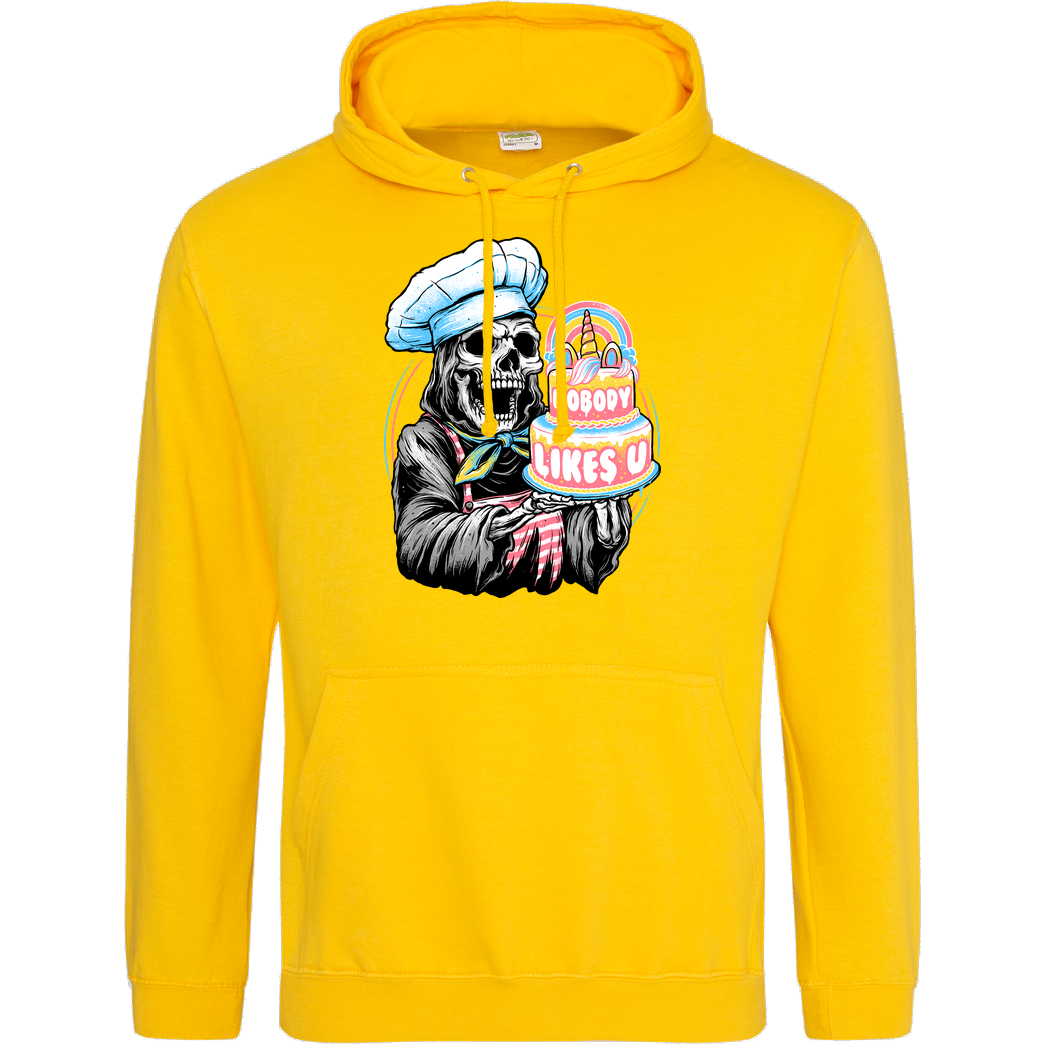 glitchygorilla Doom Cake Sweatshirt JH Hoodie - Gelb