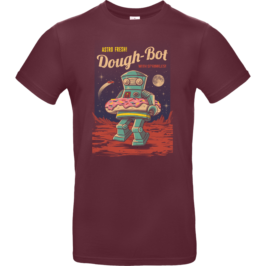 Vincent Trinidad Dough Bot T-Shirt B&C EXACT 190 - Burgundy