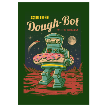 Dough Bot Art Print green