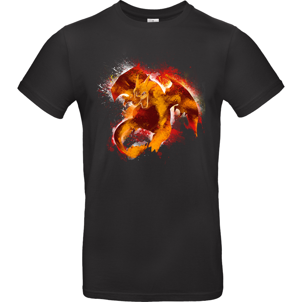 kharmazero Dragon Storm T-Shirt B&C EXACT 190 - Black