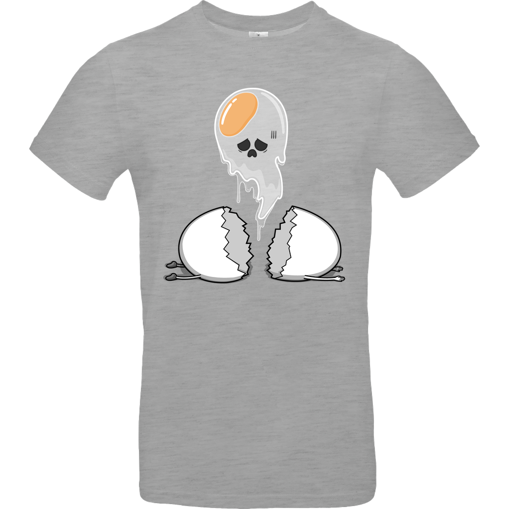 Raffiti Design Egghost! T-Shirt B&C EXACT 190 - heather grey