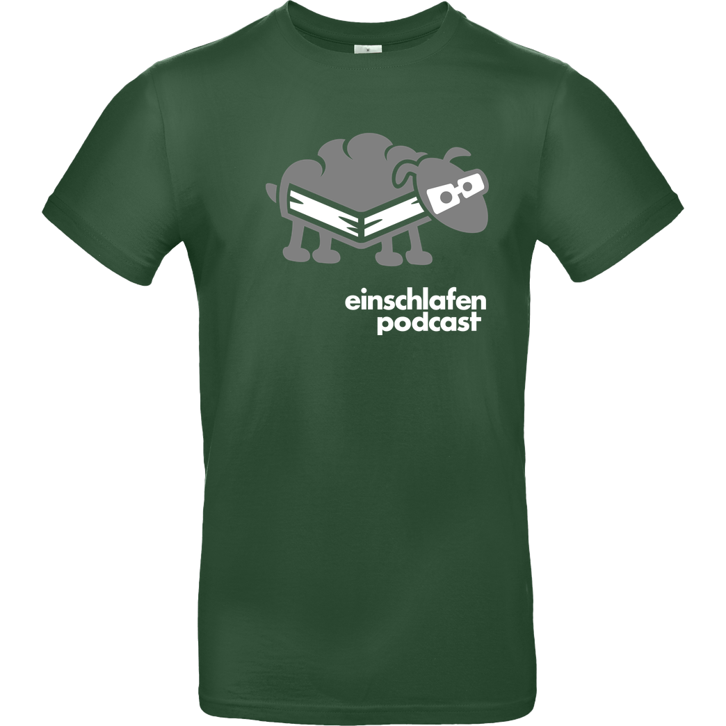 Einschlafen Podcast Einschlafen Podcast - Schaf T-Shirt B&C EXACT 190 -  Bottle Green