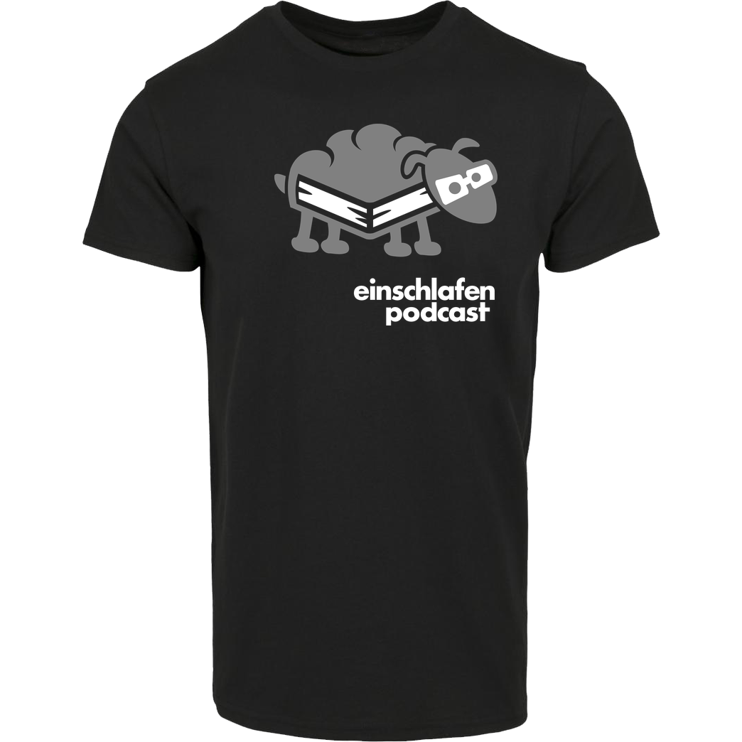 Einschlafen Podcast Einschlafen Podcast - Schaf T-Shirt House Brand T-Shirt - Black