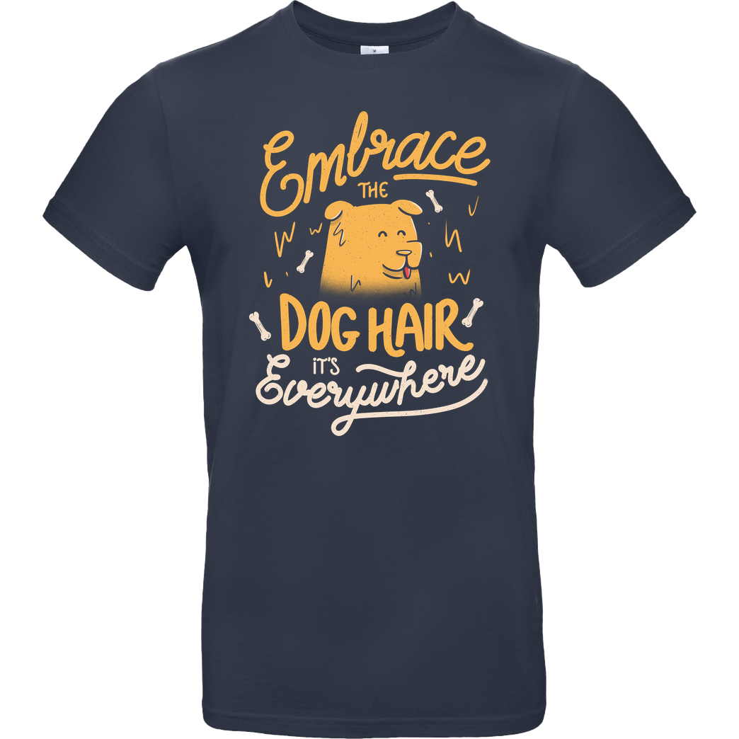 EduEly Embrace The Dog Hair T-Shirt B&C EXACT 190 - Navy