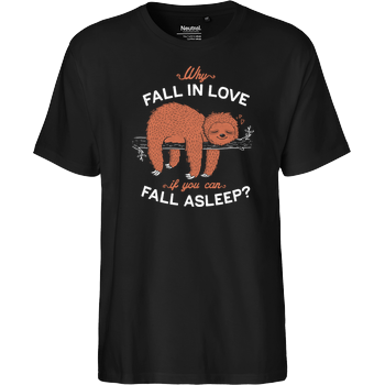 Fall Asleep Fairtrade T-Shirt - black