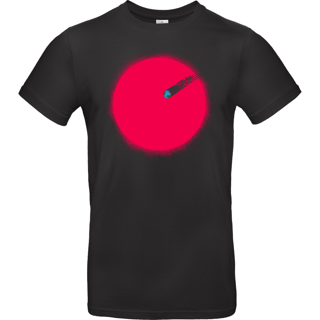 Rocketman Falling Earth T-Shirt B&C EXACT 190 - Black
