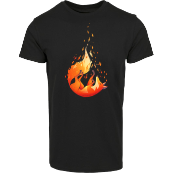 Falling Fox House Brand T-Shirt - Black