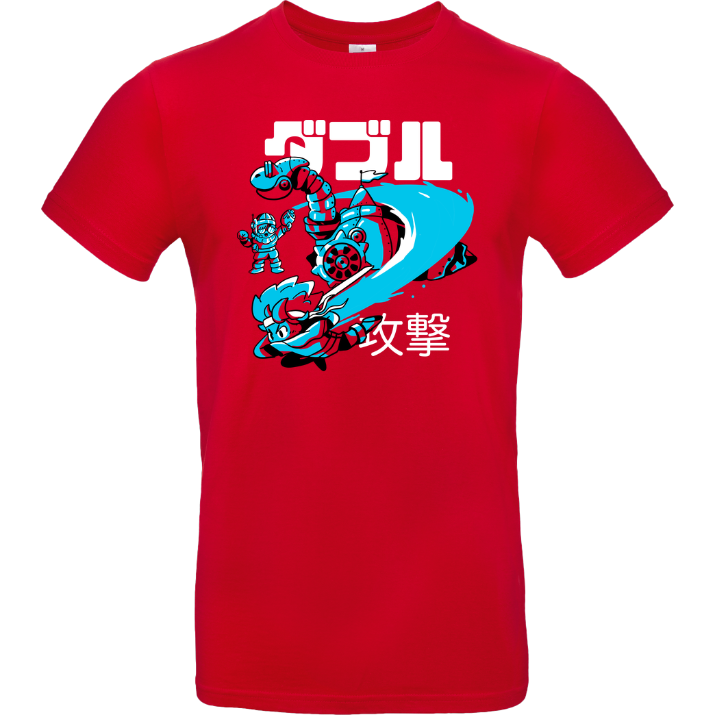 sketchdemao Fire Whirl T-Shirt B&C EXACT 190 - Red