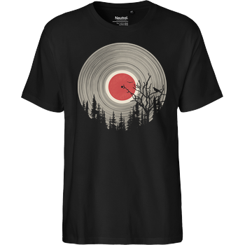 Forest Vinyl Fairtrade T-Shirt - black